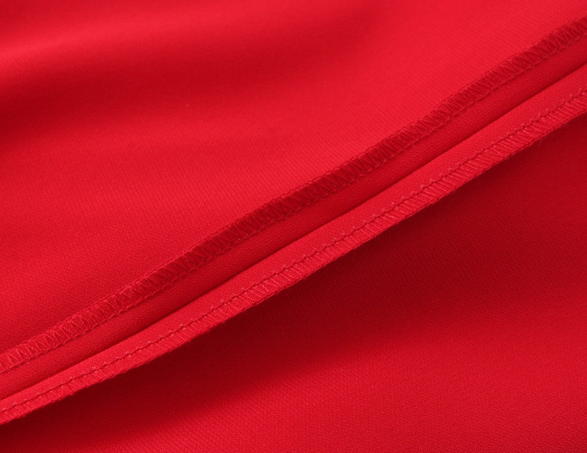 Trafza feminino romântico colete vermelho conjunto com decote em v com cinto ca