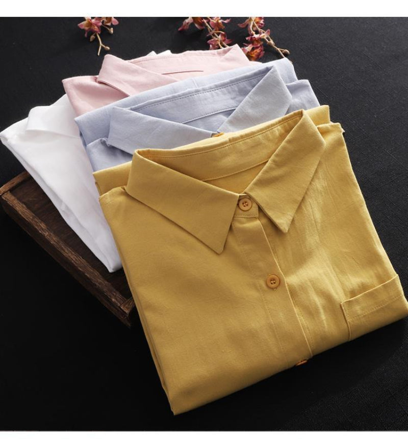 Moda coreana camisa branca feminina 2023 primavera verão solto solto midi camis