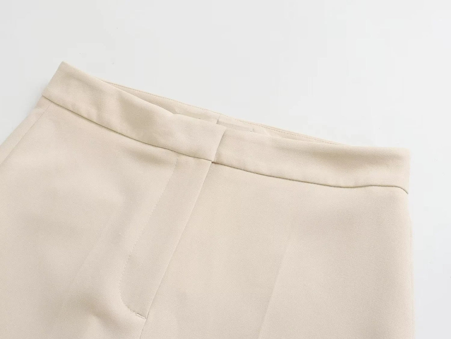 Trafza feminino elegante calça sólida terno botão frontal sem alças sexy reg