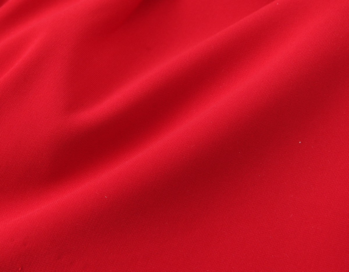 Trafza feminino romântico colete vermelho conjunto com decote em v com cinto ca