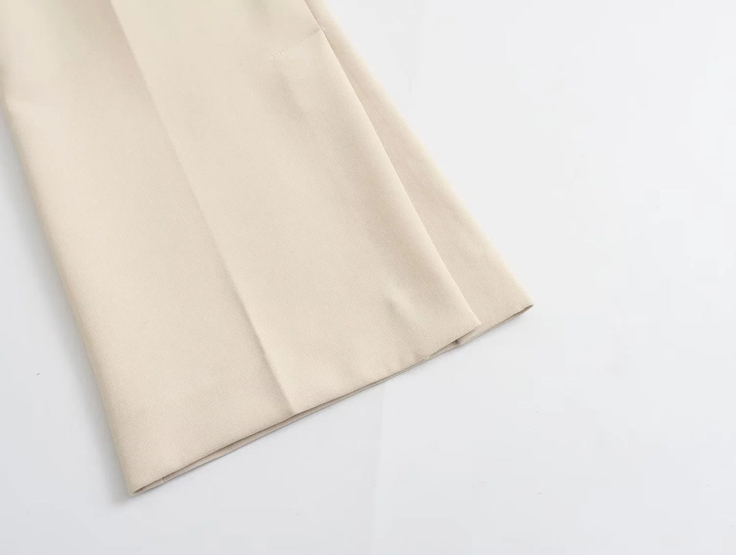 Trafza feminino elegante calça sólida terno botão frontal sem alças sexy reg