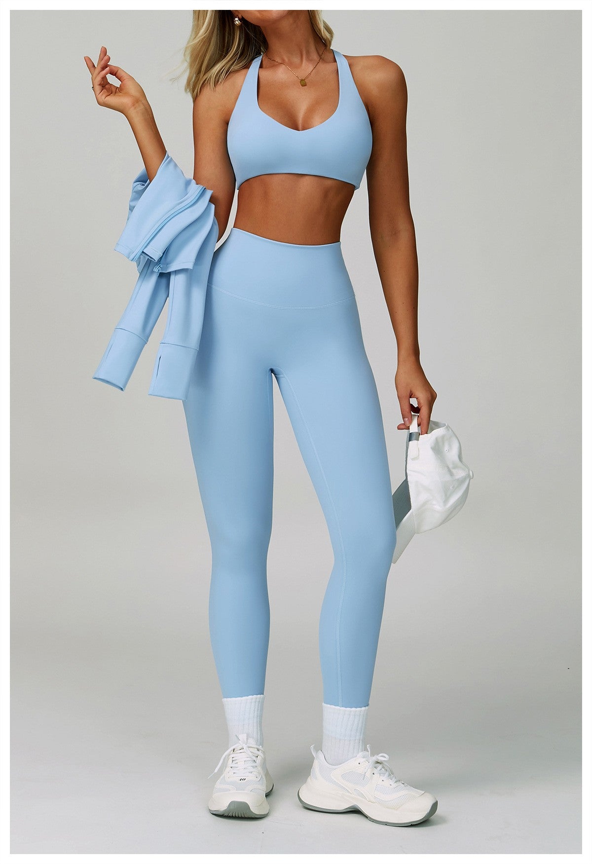 2-3 peças terno de yoga feminino agasalho sutiã esportivo cintura alta legging