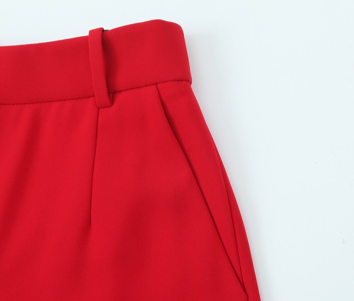 Trafza feminino romântico colete vermelho conjunto com decote em v com cinto ca