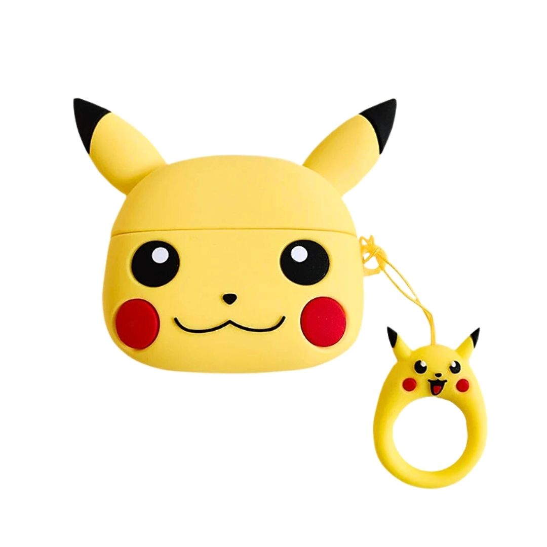 Capa Silicone Personagens para AirPods 4 Modelo:Pikachu
