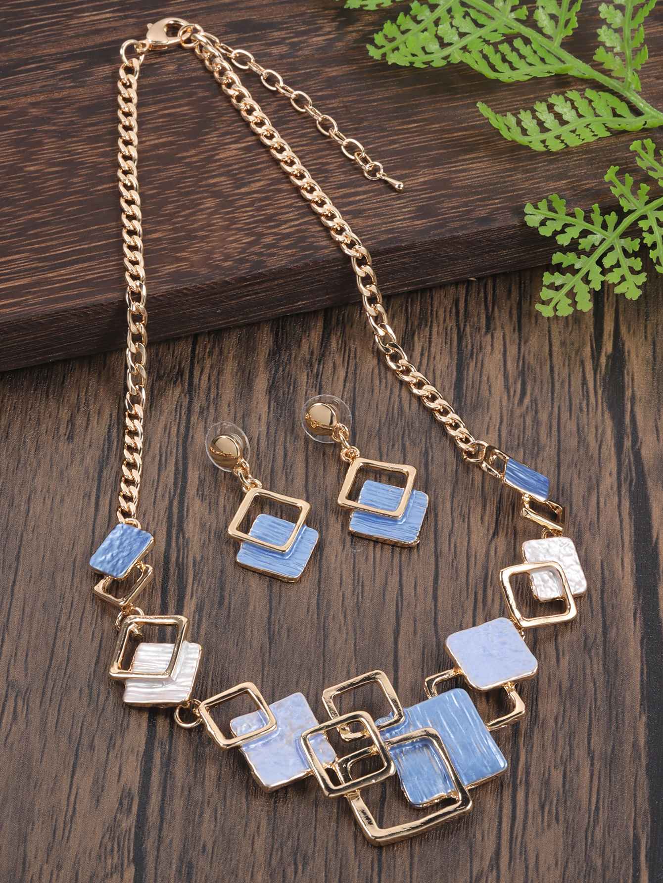 Moda simples gotejamento óleo geométrico conjuntos de jóias para acessórios