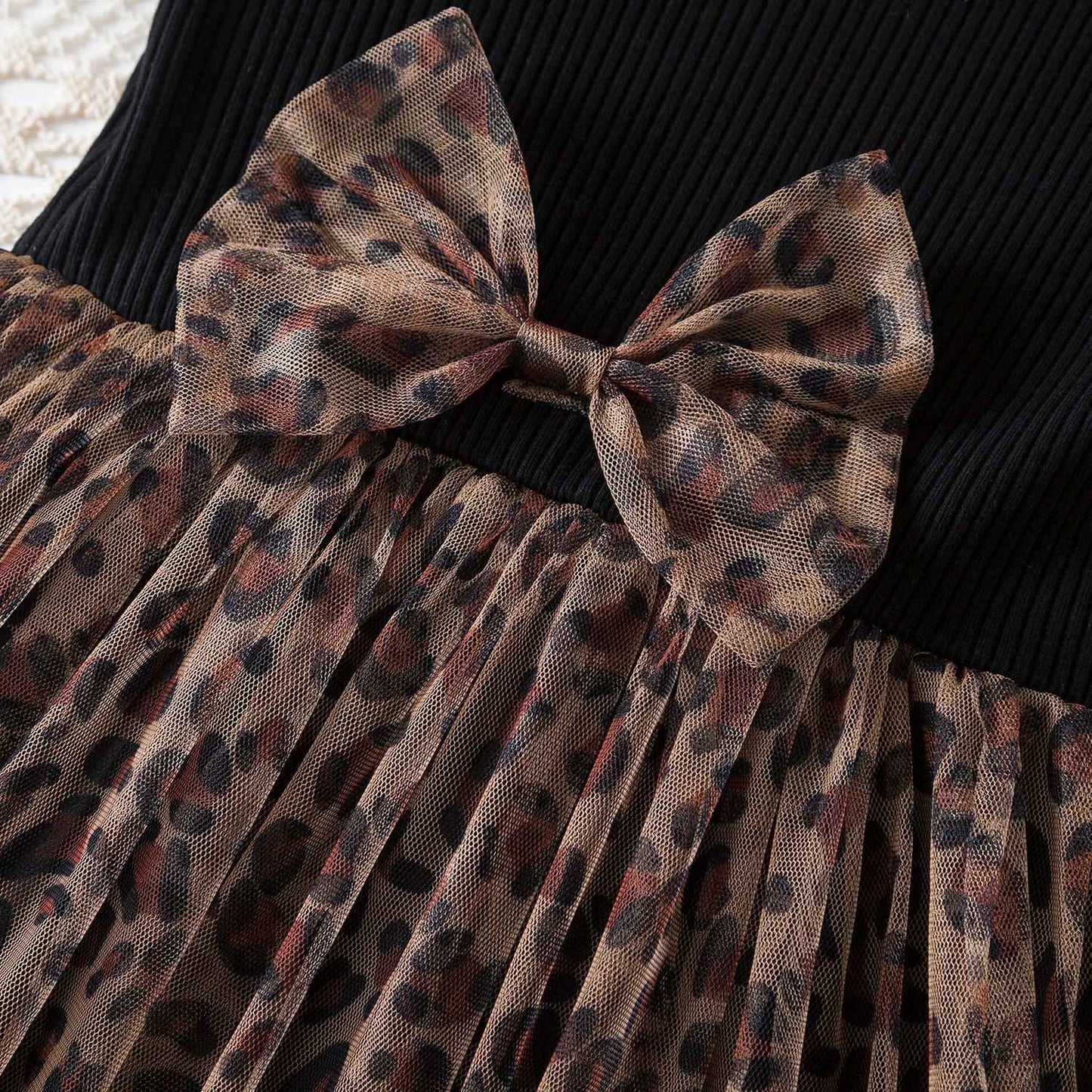 Vestido floral rosa preto para meninas de 3 a 8 anos, verão, roupas casuais par