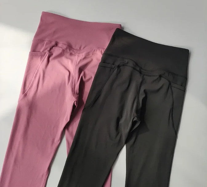 Conjunto de yoga integrado com bloqueio de cor de alta intensidade, 2 peças, ro