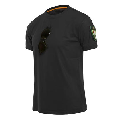 Homens verão rápida camiseta acampamento caminhadas trekking pesca trainning p