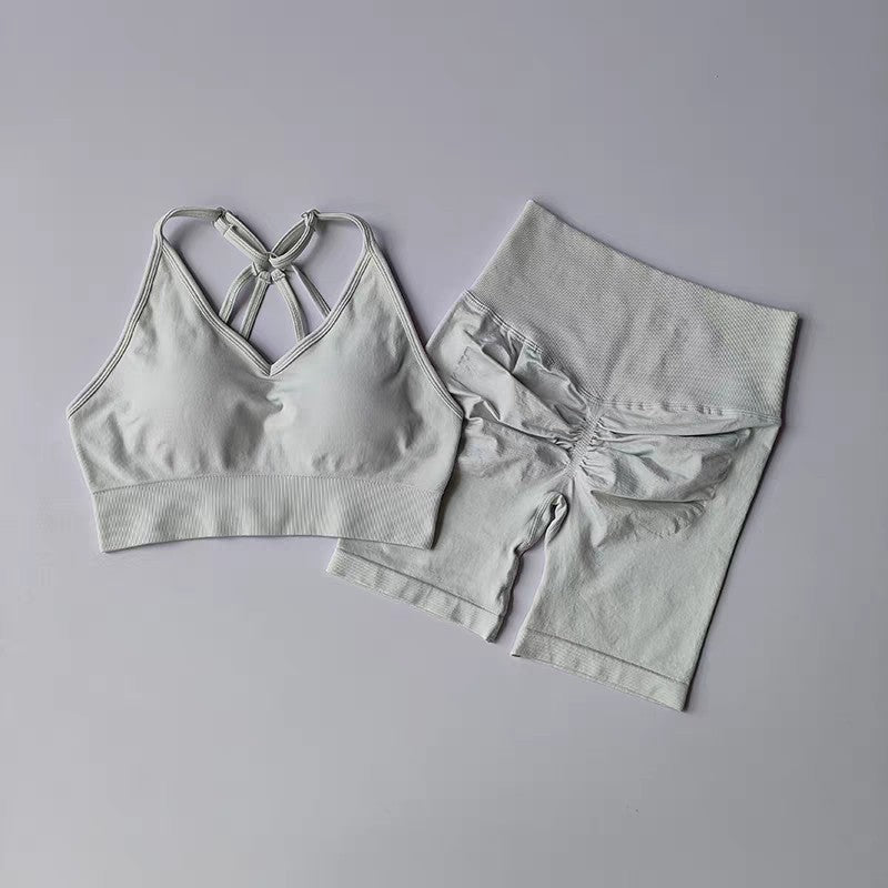 2 pçs conjuntos de yoga feminino cintura alta roupas de treino ginásio wear ro