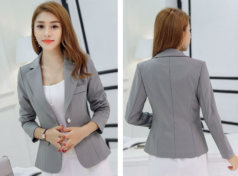 Preto feminino blazer 2025 formal fino blazers senhora escritório trabalho tern