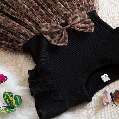 Vestido floral rosa preto para meninas de 3 a 8 anos, verão, roupas casuais par