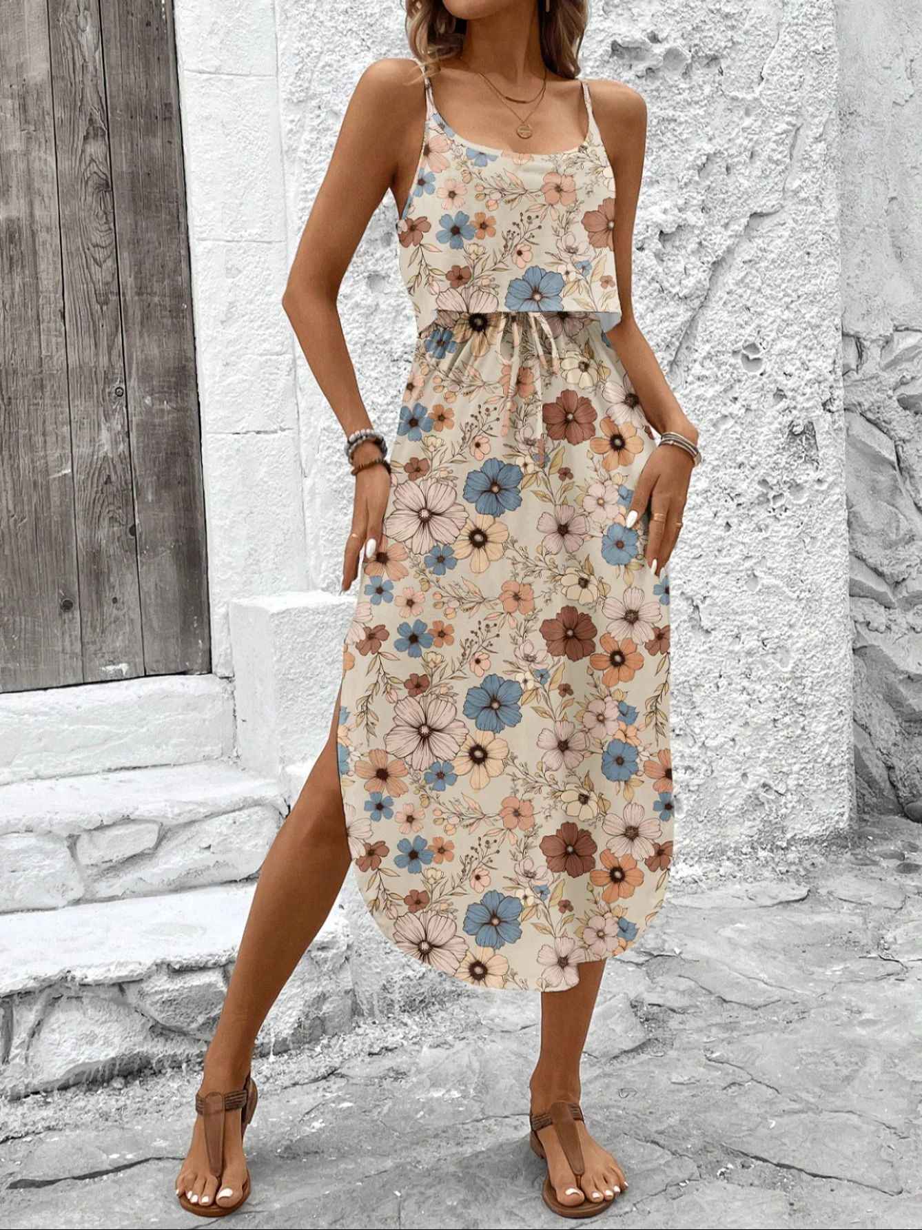 Colete camisola colorida meia saia conjunto de duas peças para o verão conjunt