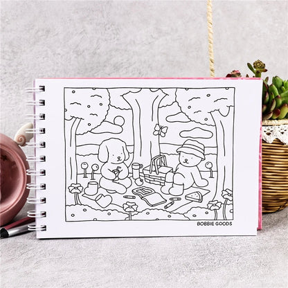 BOBBIE GOODS COLORING BOOK Edição para adultos e adolescentes Livro para color