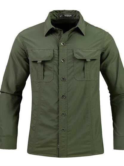 Homens verão tático camisas de manga comprida eua quente ao ar livre multi-bol