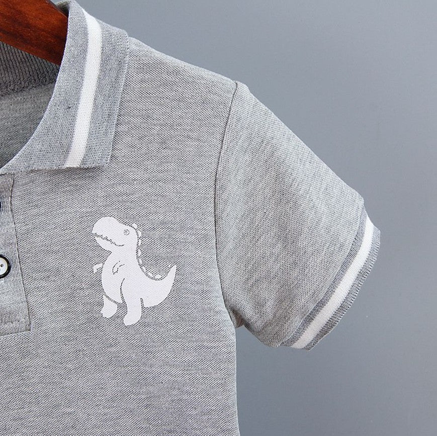Bebê infantil menino definir roupas de verão casual esporte terno camisa polo