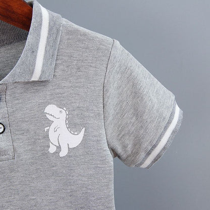 Bebê infantil menino definir roupas de verão casual esporte terno camisa polo