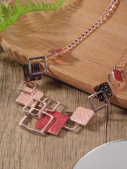 Moda simples gotejamento óleo geométrico conjuntos de jóias para acessórios