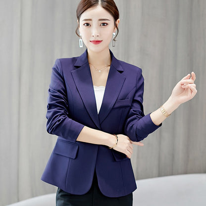 Preto feminino blazer 2025 formal fino blazers senhora escritório trabalho tern