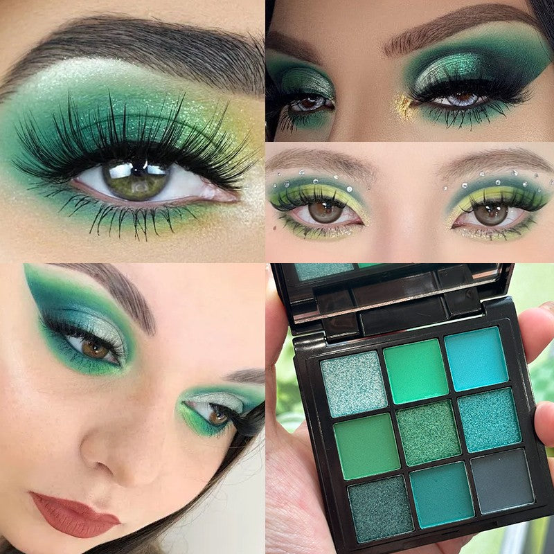 Paleta de sombras com 9 cores