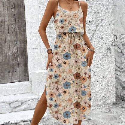 Colete camisola colorida meia saia conjunto de duas peças para o verão conjunt