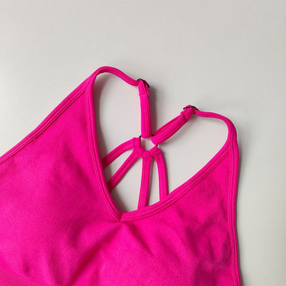 2 pçs conjuntos de yoga feminino cintura alta roupas de treino ginásio wear ro