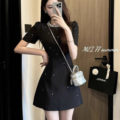 Diamante-in cintura elástica verão 2025 moda em torno do pescoço temperamento