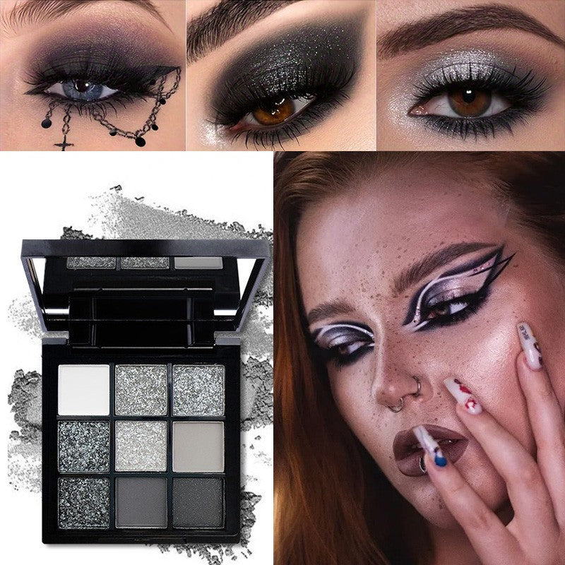 Paleta de sombras com 9 cores