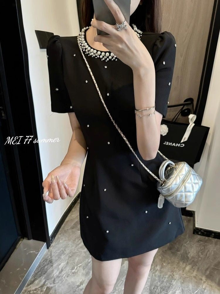 Diamante-in cintura elástica verão 2025 moda em torno do pescoço temperamento