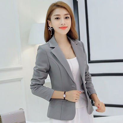Preto feminino blazer 2025 formal fino blazers senhora escritório trabalho tern