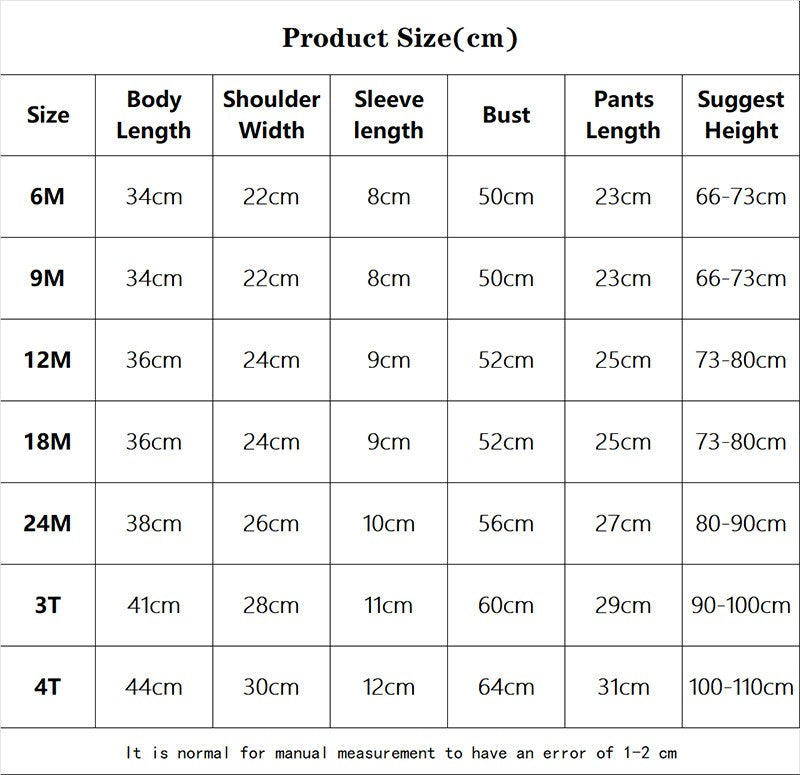 Crianças conjunto de roupas do bebê menino/menina camiseta + shorts roupas ver