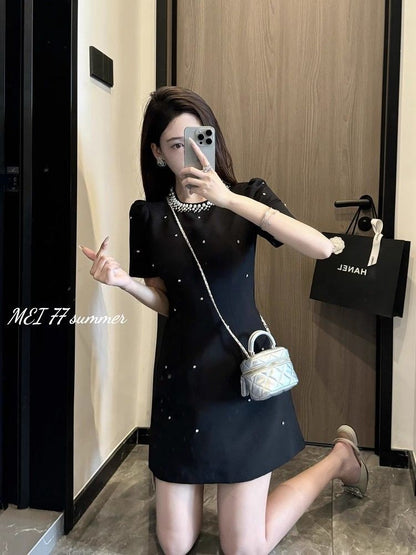 Diamante-in cintura elástica verão 2025 moda em torno do pescoço temperamento