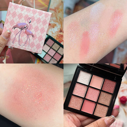 Paleta de sombras com 9 cores