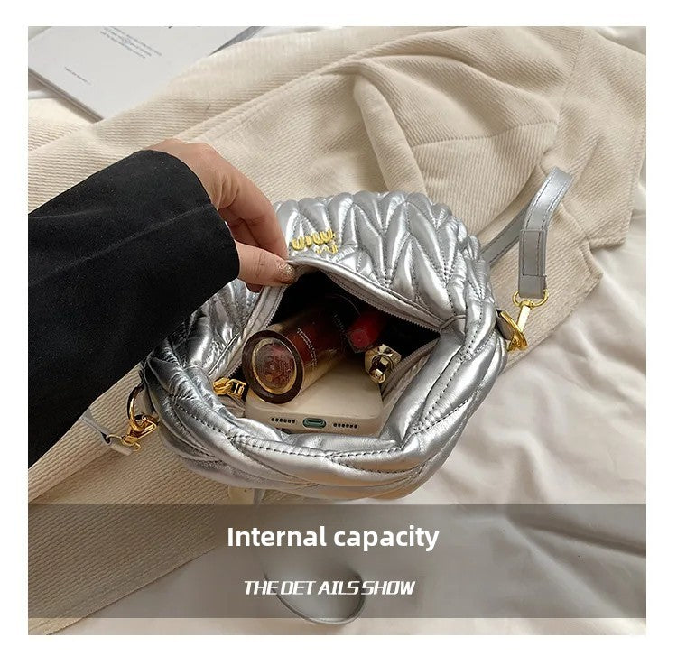 Bolsa feminina transversal couro PU