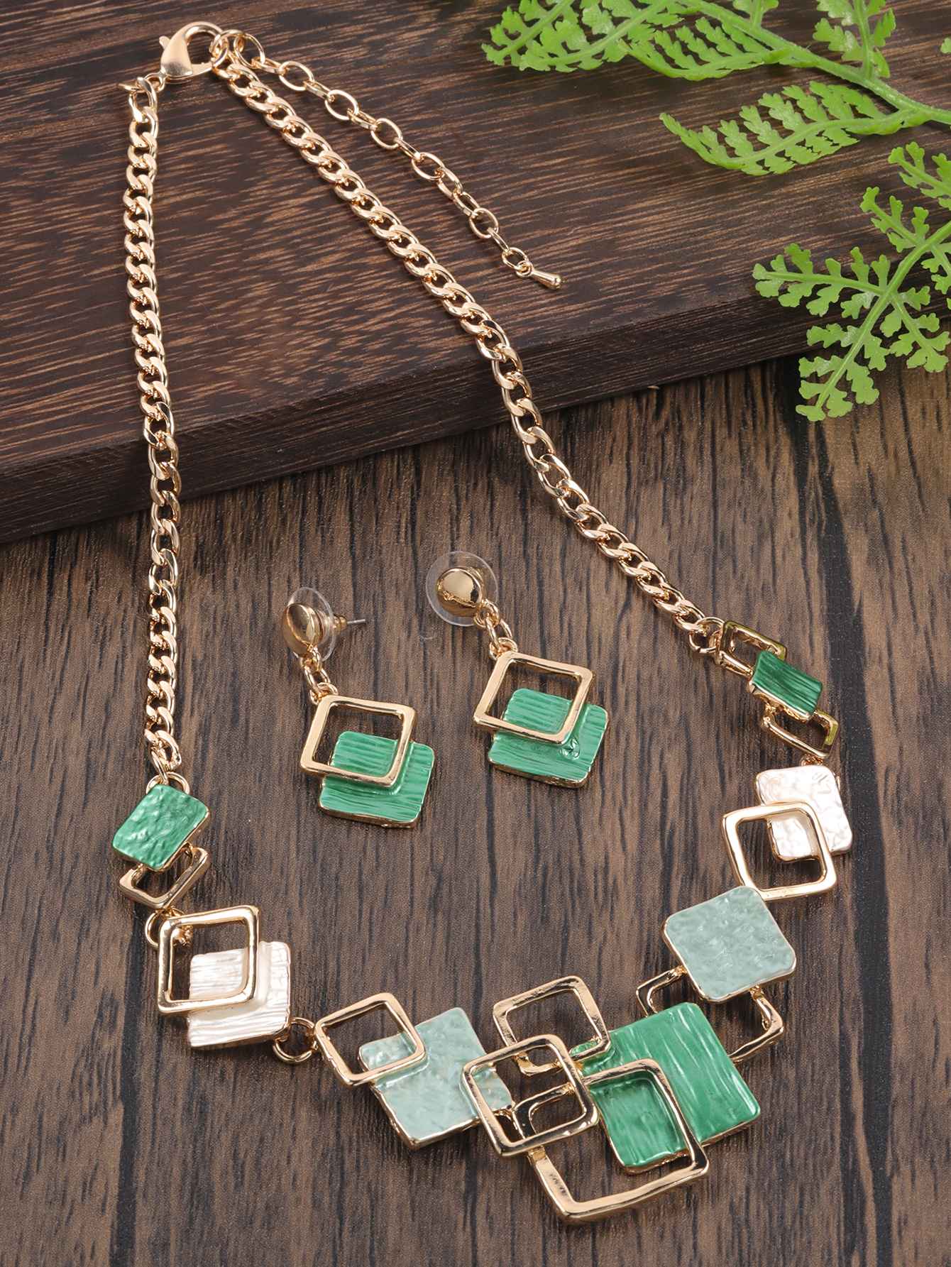 Moda simples gotejamento óleo geométrico conjuntos de jóias para acessórios