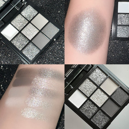 Paleta de sombras com 9 cores