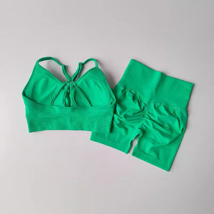 2 pçs conjuntos de yoga feminino cintura alta roupas de treino ginásio wear ro