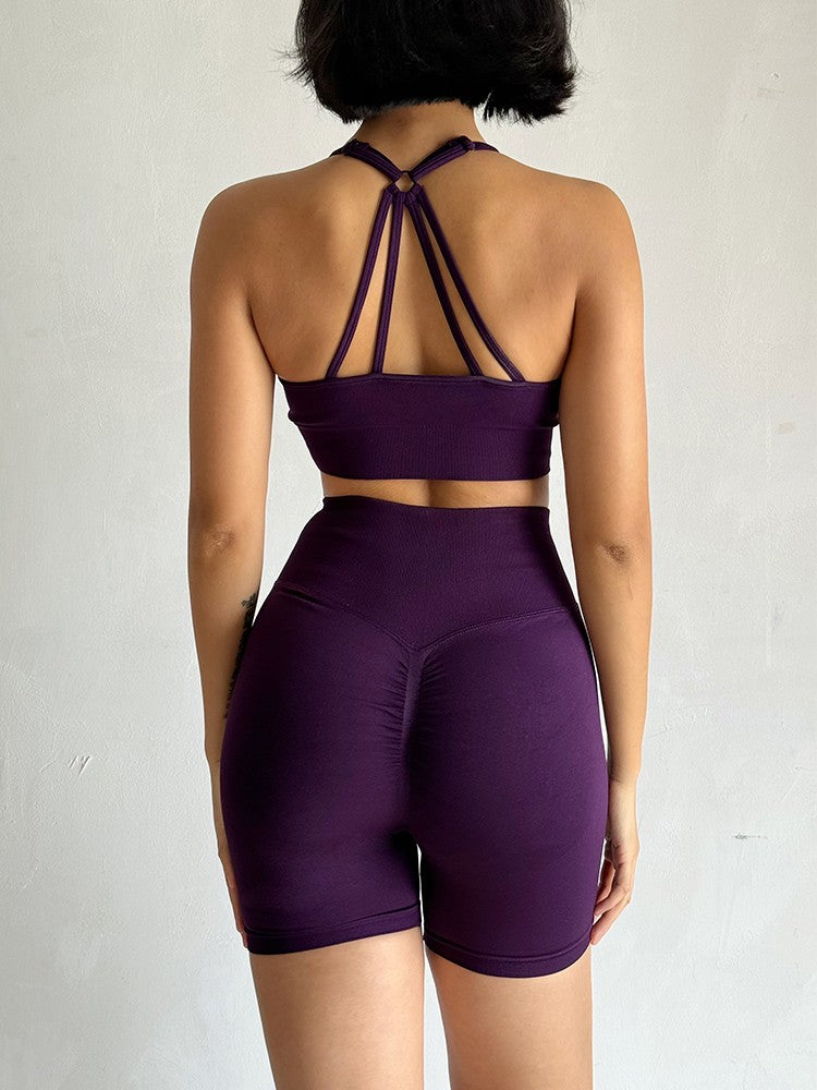 2 pçs conjuntos de yoga feminino cintura alta roupas de treino ginásio wear ro