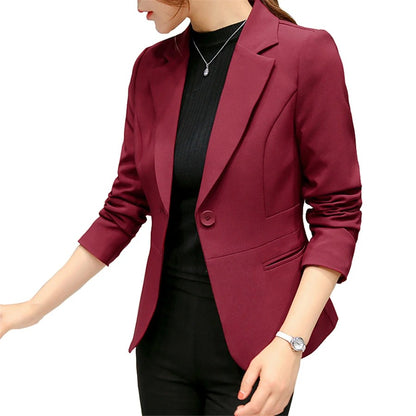 Preto feminino blazer 2025 formal fino blazers senhora escritório trabalho tern