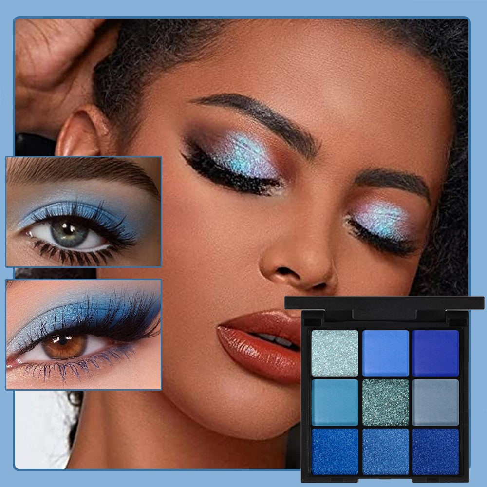 Paleta de sombras com 9 cores