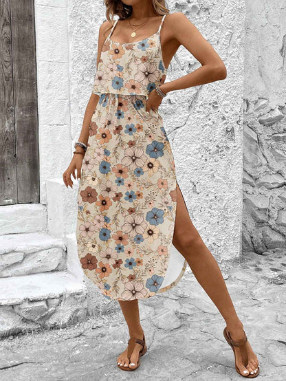 Colete camisola colorida meia saia conjunto de duas peças para o verão conjunt