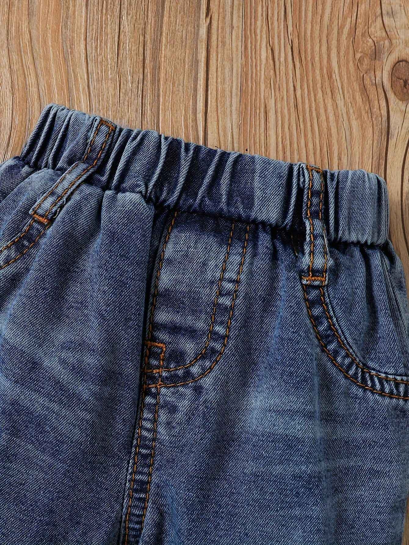 Conjunto de listras de elefantes para meninos e meninas, casual bonito estampado