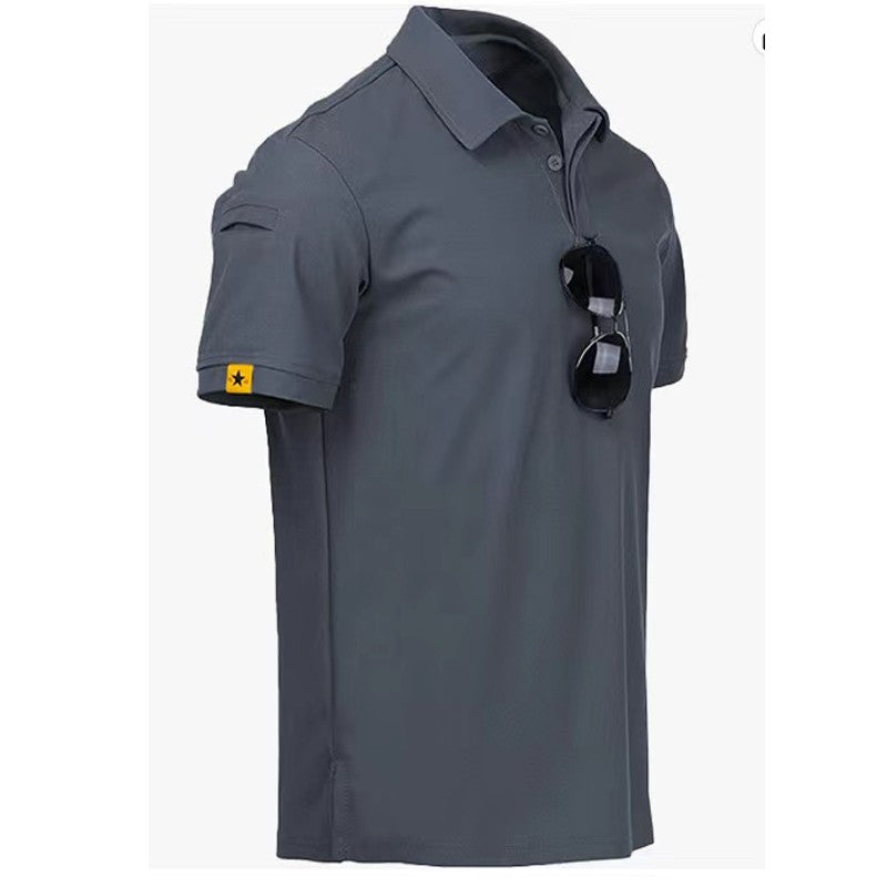 Homens verão rápida camiseta acampamento caminhadas trekking pesca trainning p