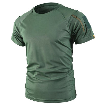 Homens verão rápida camiseta acampamento caminhadas trekking pesca trainning p
