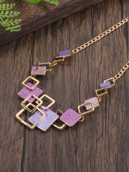 Moda simples gotejamento óleo geométrico conjuntos de jóias para acessórios