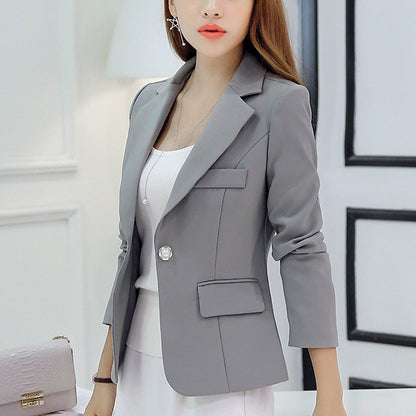 Preto feminino blazer 2025 formal fino blazers senhora escritório trabalho tern