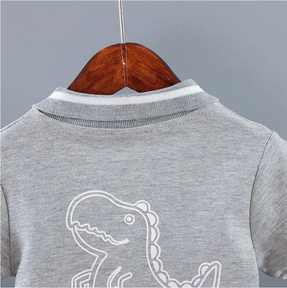 Bebê infantil menino definir roupas de verão casual esporte terno camisa polo