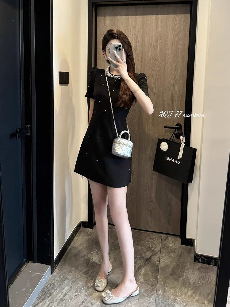 Diamante-in cintura elástica verão 2025 moda em torno do pescoço temperamento