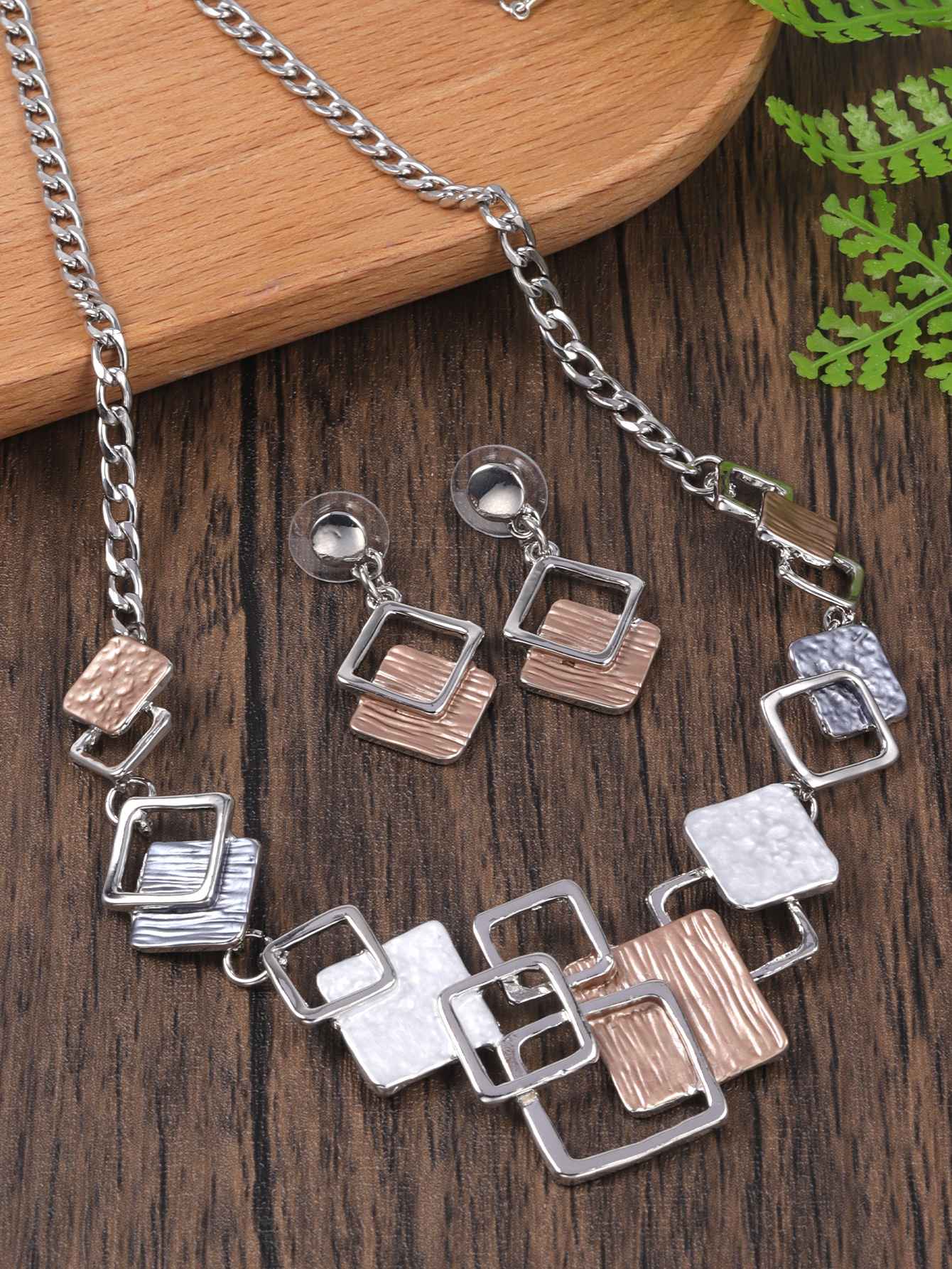 Moda simples gotejamento óleo geométrico conjuntos de jóias para acessórios