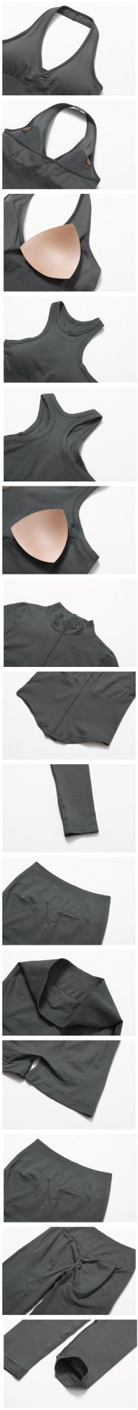 2 peças sem costura conjunto de yoga roupas de ginásio atlético wear ternos d