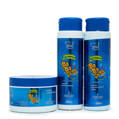 Kit Capilar Menta com 03 itens BabaSoul - Soul Cosméticos